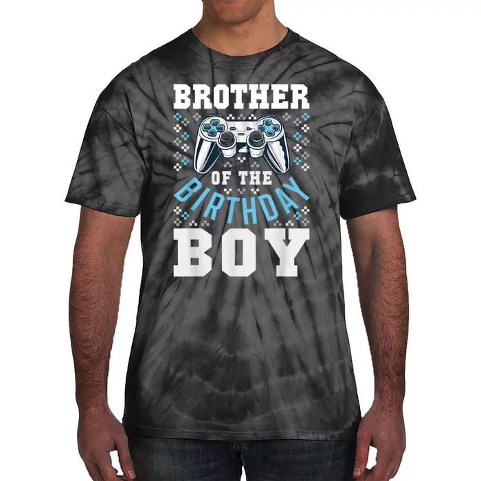 Brother Of The Birthday Boy Matching Video Gamer Birthday Tie-Dye T-Shirt