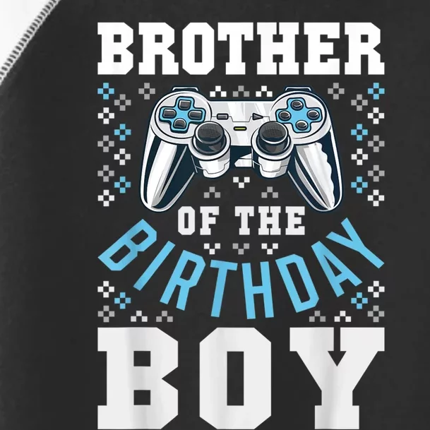 Brother Of The Birthday Boy Matching Video Gamer Birthday Toddler Fine Jersey T-Shirt