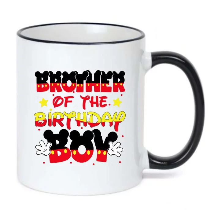 Brother Of The Birthday Boy Mouse Family Matching Black Color Changing Mug