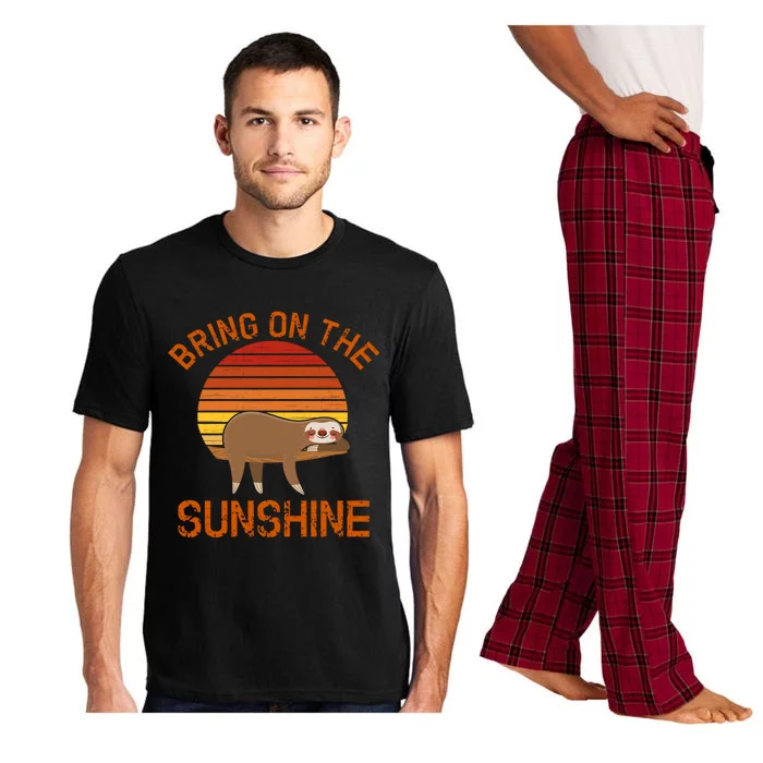 Bring On The Sunshine Sloth Meaningful Gift Pajama Set