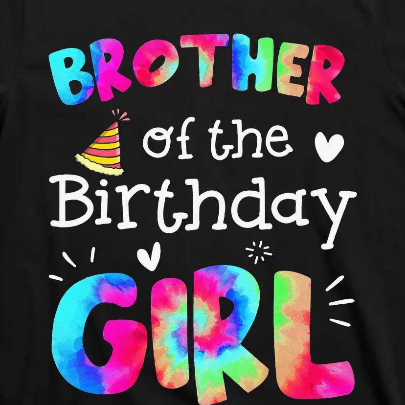 Brother of the Birthday Tie Dye Family Matching Party T-Shirt