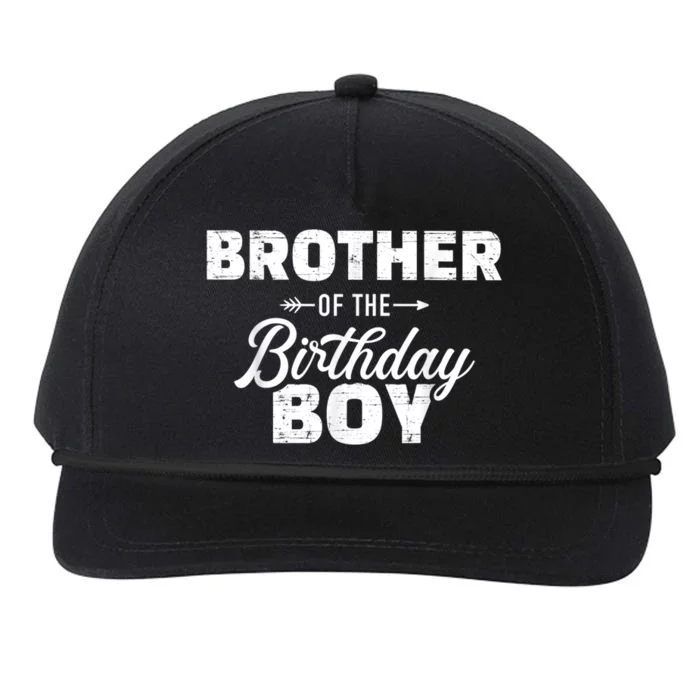 Brother Of The Birthday Boy Son Matching Family Snapback Five-Panel Rope Hat