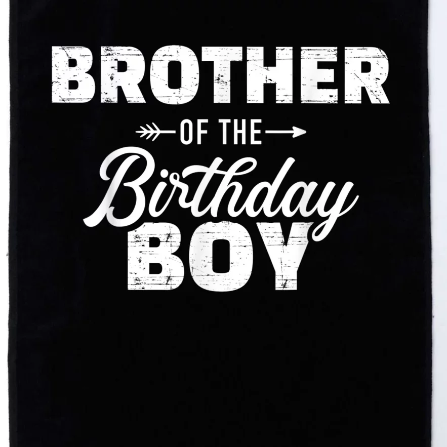 Brother Of The Birthday Boy Son Matching Family Platinum Collection Golf Towel