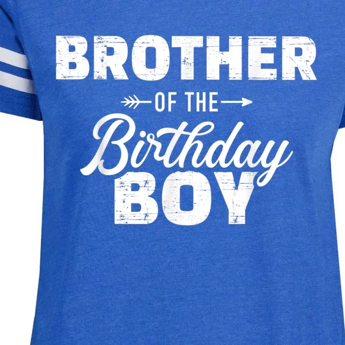 Brother Of The Birthday Boy Son Matching Family Enza Ladies Jersey Football T-Shirt