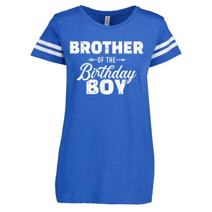 Brother Of The Birthday Boy Son Matching Family Enza Ladies Jersey Football T-Shirt