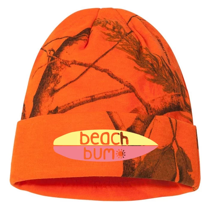 Bum Of The Beach Surfer Beach Sea Surfing Summertime Gift Kati - 12in Camo Beanie