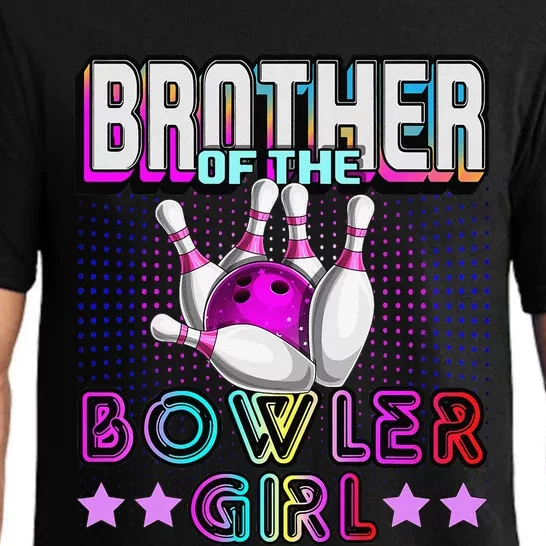 Brother of the Bowler Matching Family Bowling Birthday Pajama Set