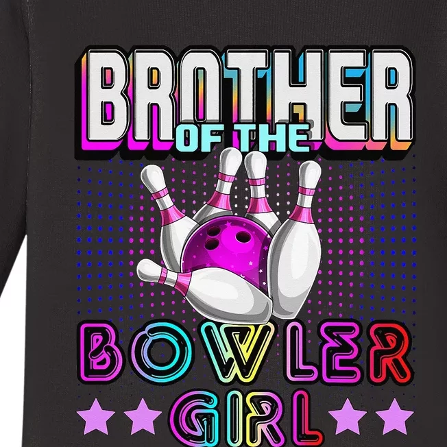 Brother of the Bowler Matching Family Bowling Birthday Baby Long Sleeve Bodysuit