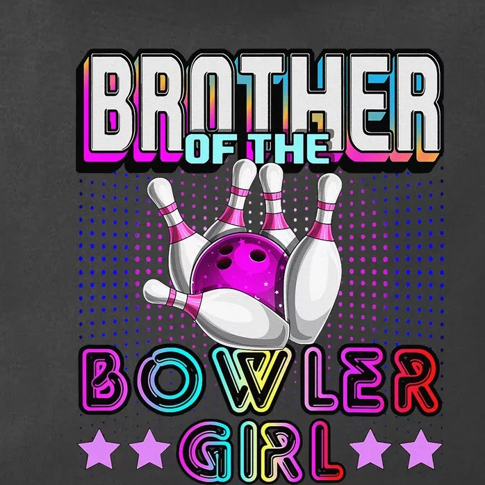 Brother of the Bowler Matching Family Bowling Birthday Zip Tote Bag