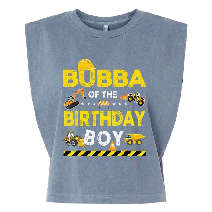 Bubba Of The Birthday Boy Construction Worker Birthday Garment-Dyed Women's Muscle Tee