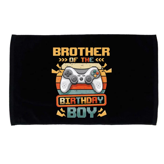 Brother Of The Birthday  Video Gamer Matching Family Microfiber Hand Towel