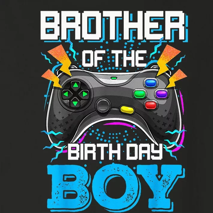 Brother Of The Birthday Boy Happy Birthday Video Game Toddler Long Sleeve Shirt