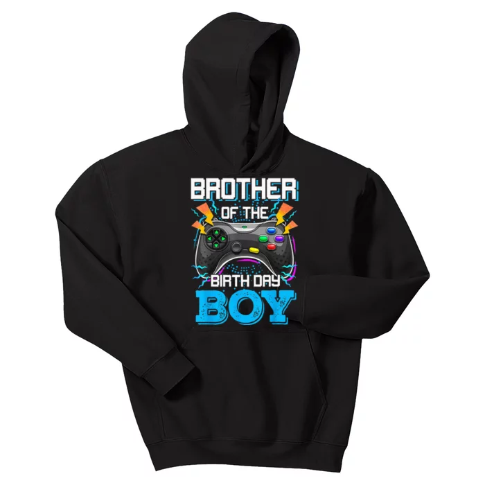 Brother Of The Birthday Boy Happy Birthday Video Game Kids Hoodie