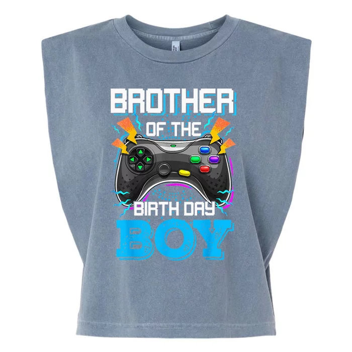 Brother Of The Birthday Boy Happy Birthday Video Game Garment-Dyed Women's Muscle Tee