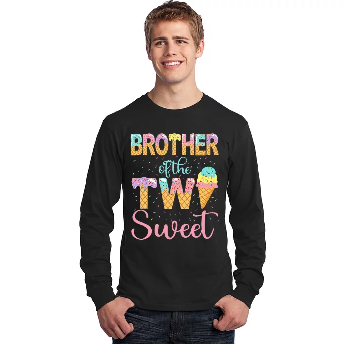 Brother of the Two Sweet Birthday Ice Cream 2nd Long Sleeve Shirt