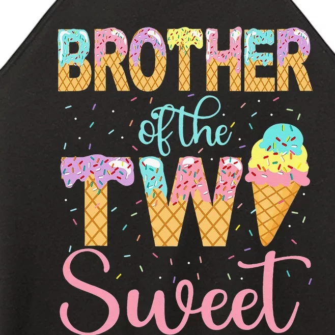 Brother of the Two Sweet Birthday Ice Cream 2nd Women’s Perfect Tri Rocker Tank