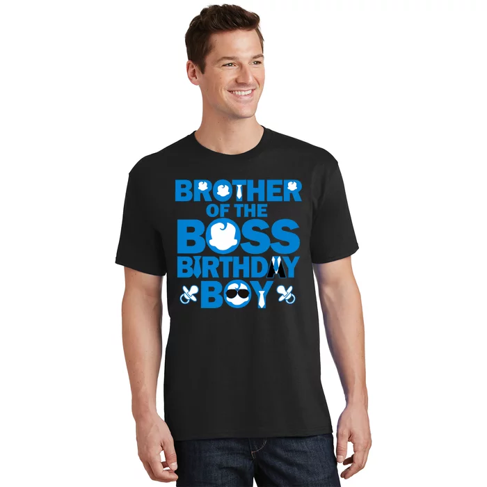 Brother Of The Boss Birthday Boy Baby Family Party Decor T-Shirt