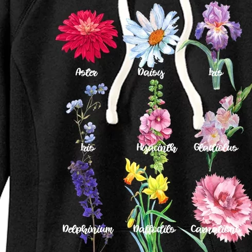 Botanical Floral Flowers Women's Fleece Hoodie