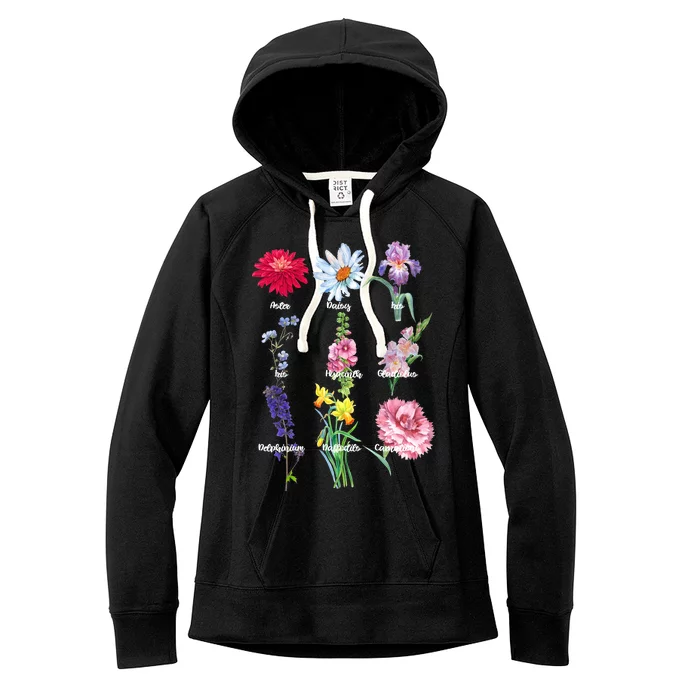 Botanical Floral Flowers Women's Fleece Hoodie