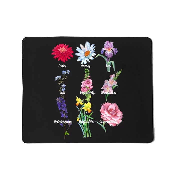 Botanical Floral Flowers Mousepad