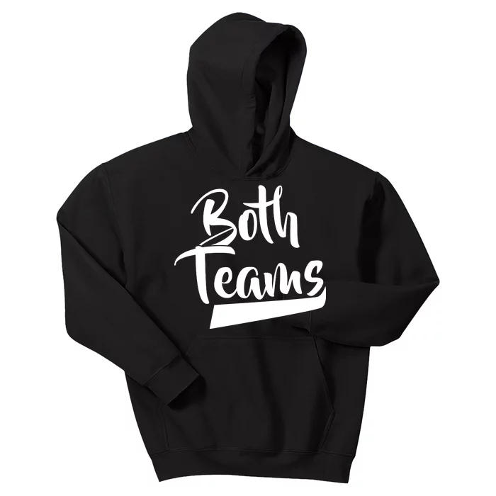 Both Teams Funny Gay Bisexual Equality Kids Hoodie