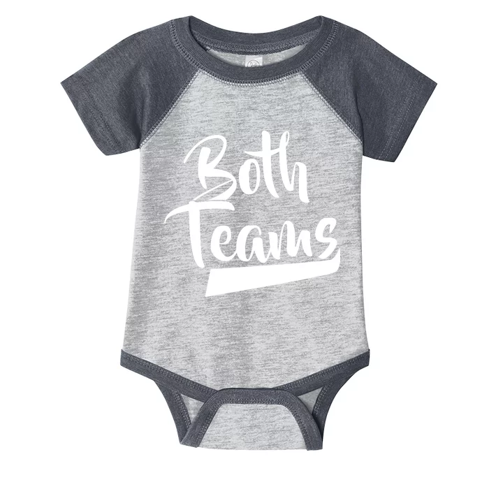 Both Teams Funny Gay Bisexual Equality Infant Baby Jersey Bodysuit