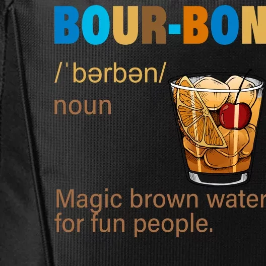 Bourbon Magic Brown Water For Fun People City Backpack