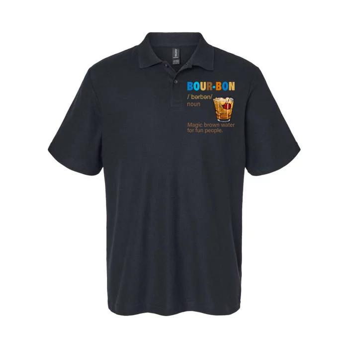 Bourbon Magic Brown Water For Fun People Softstyle Adult Sport Polo