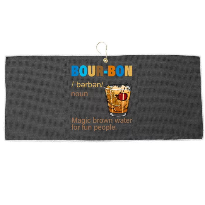 Bourbon Magic Brown Water For Fun People Large Microfiber Waffle Golf Towel