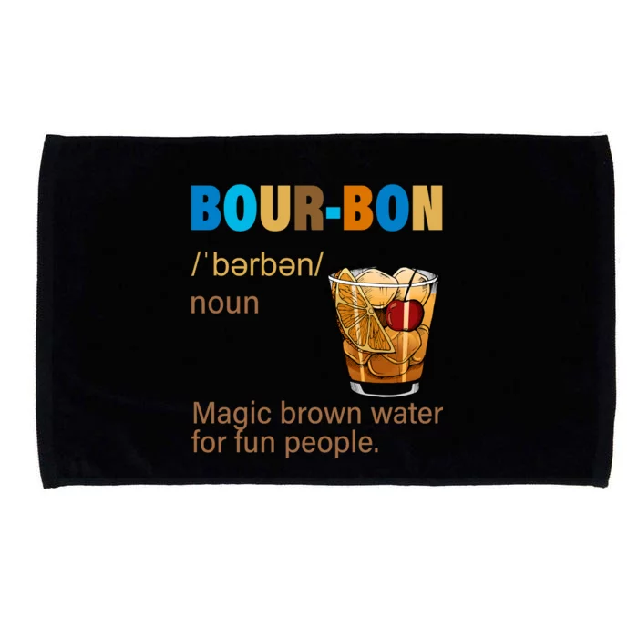 Bourbon Magic Brown Water For Fun People Microfiber Hand Towel