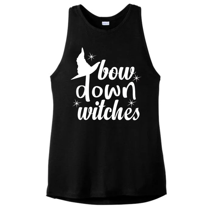 Bow Down Witches Ladies Tri-Blend Wicking Tank