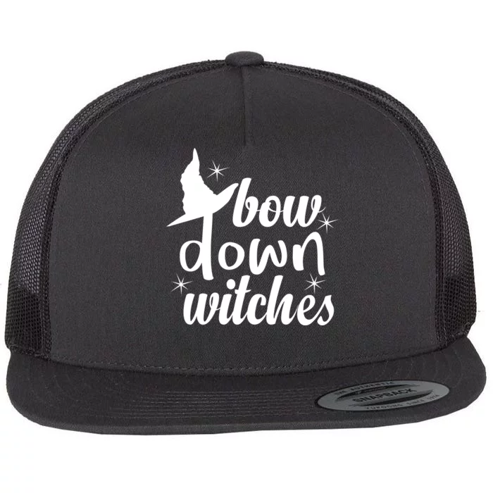 Bow Down Witches Flat Bill Trucker Hat