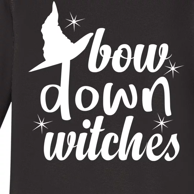 Bow Down Witches Baby Long Sleeve Bodysuit