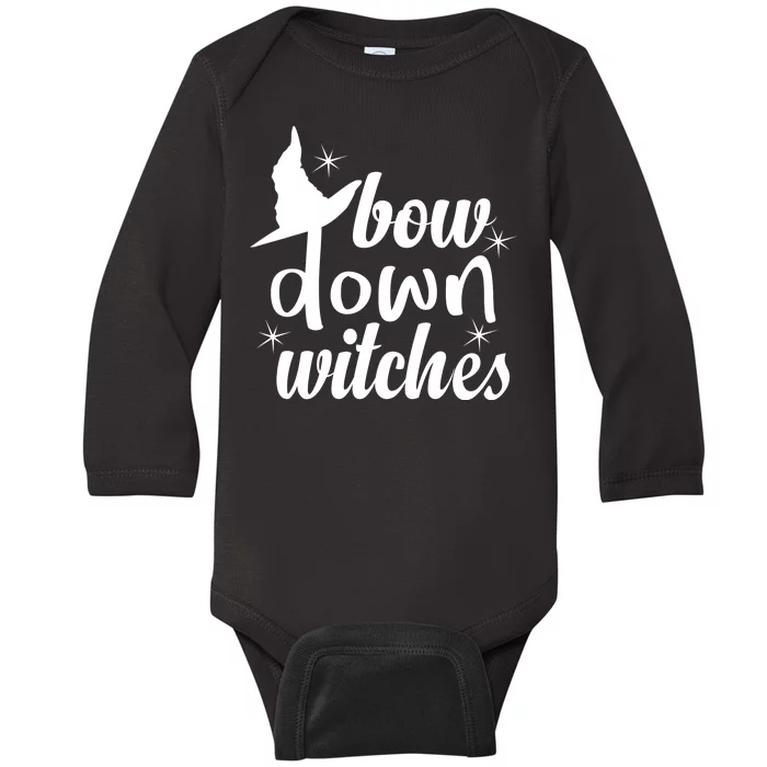 Bow Down Witches Baby Long Sleeve Bodysuit