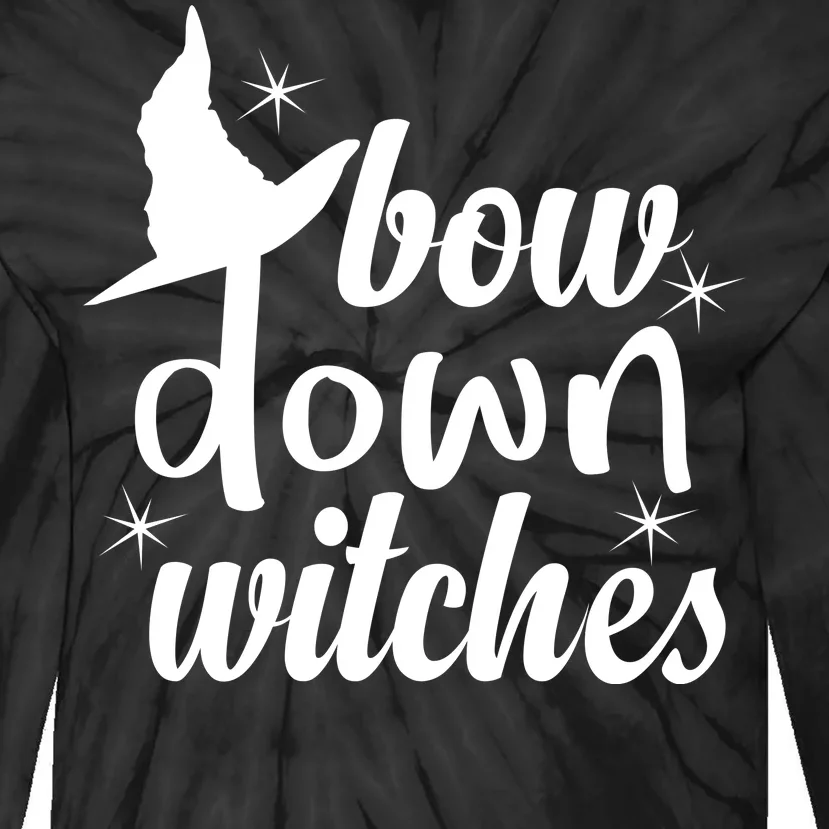 Bow Down Witches Tie-Dye Long Sleeve Shirt