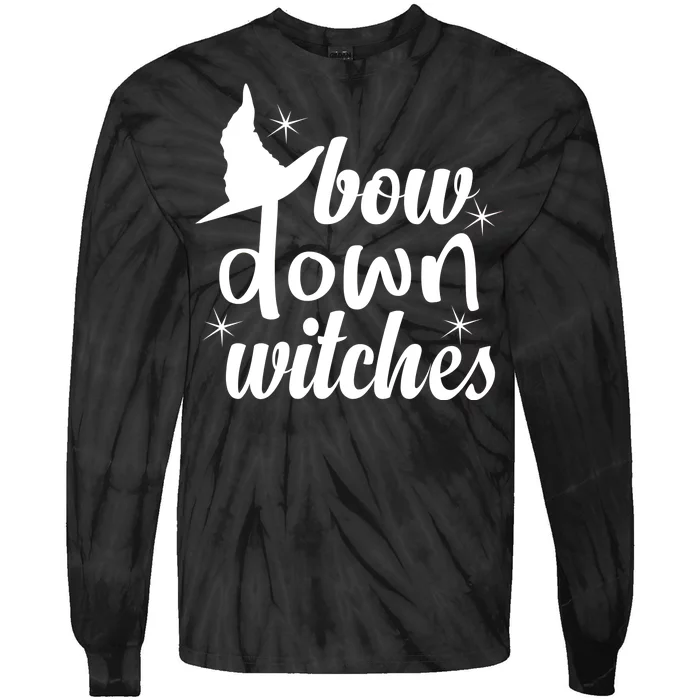 Bow Down Witches Tie-Dye Long Sleeve Shirt