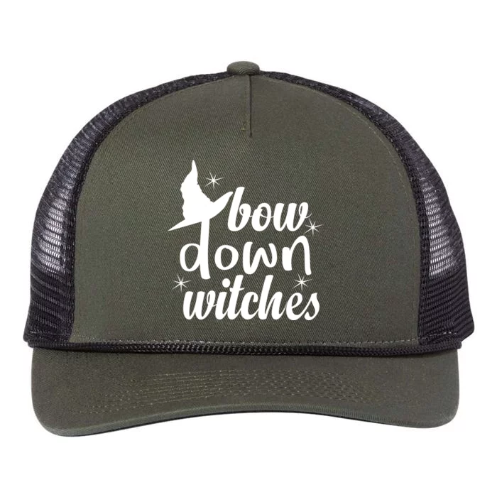 Bow Down Witches Retro Rope Trucker Hat Cap