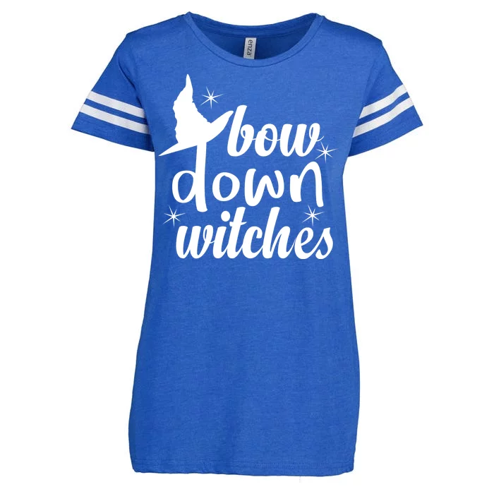 Bow Down Witches Enza Ladies Jersey Football T-Shirt