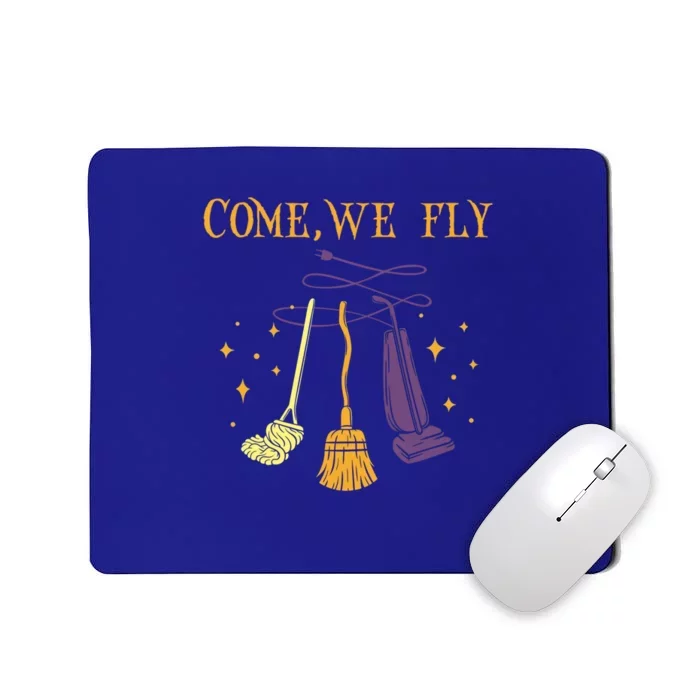 Broom Of Witch Halloween Night Come We Fly Meaningful Gift Mousepad