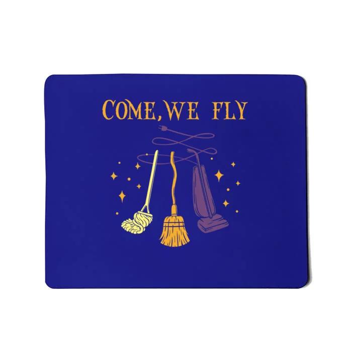 Broom Of Witch Halloween Night Come We Fly Meaningful Gift Mousepad