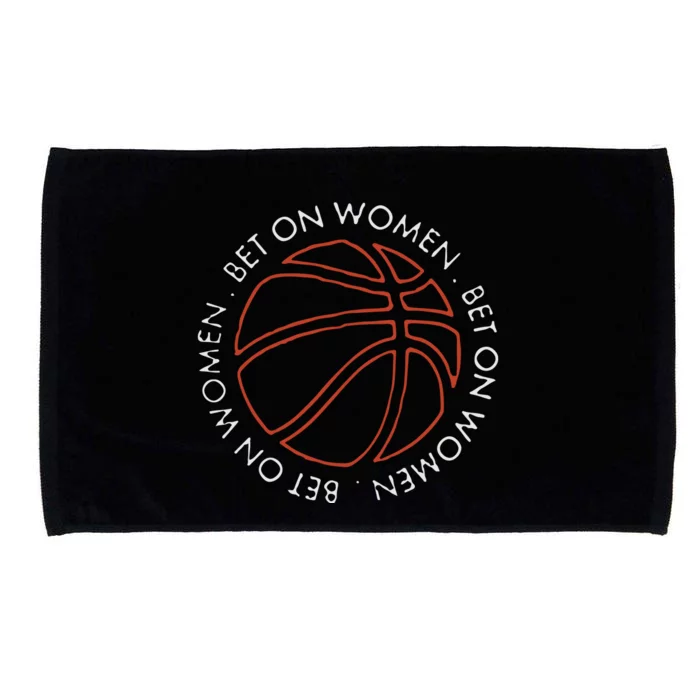 Bet On Women Circle Basketball Microfiber Hand Towel