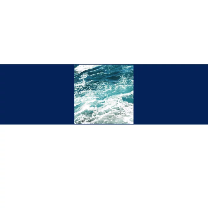 Blue Ocean Waves Bumper Sticker