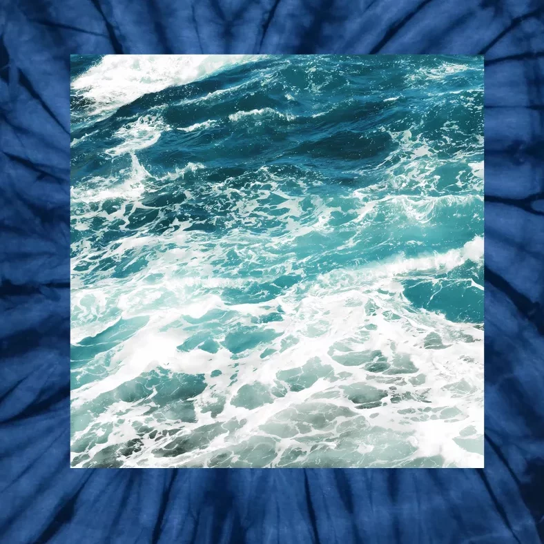 Blue Ocean Waves Tie-Dye T-Shirt