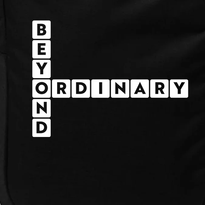 Beyond Ordinary Word Game Style Impact Tech Backpack