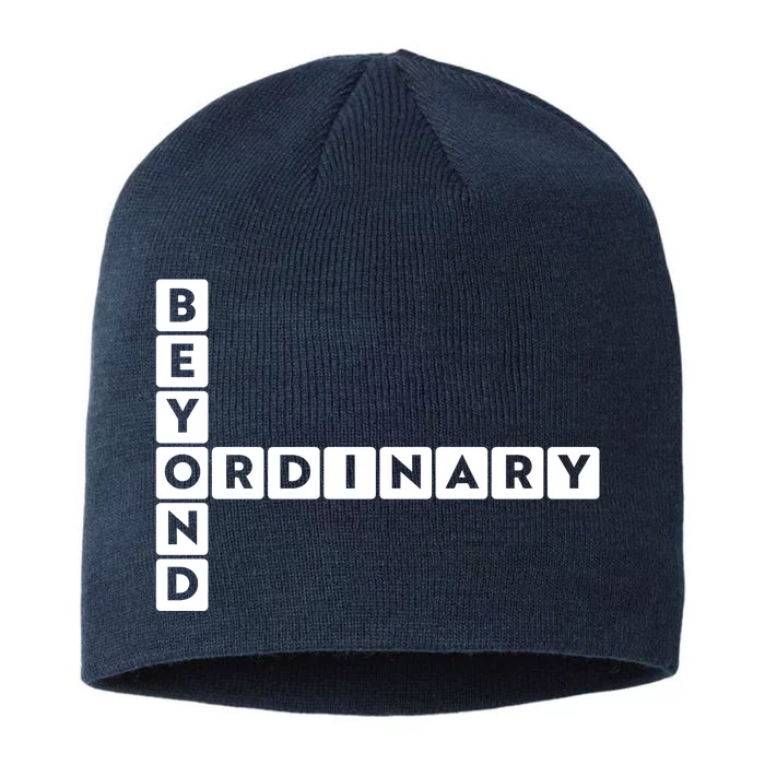 Beyond Ordinary Word Game Style 8 1/2in Sustainable Knit Beanie