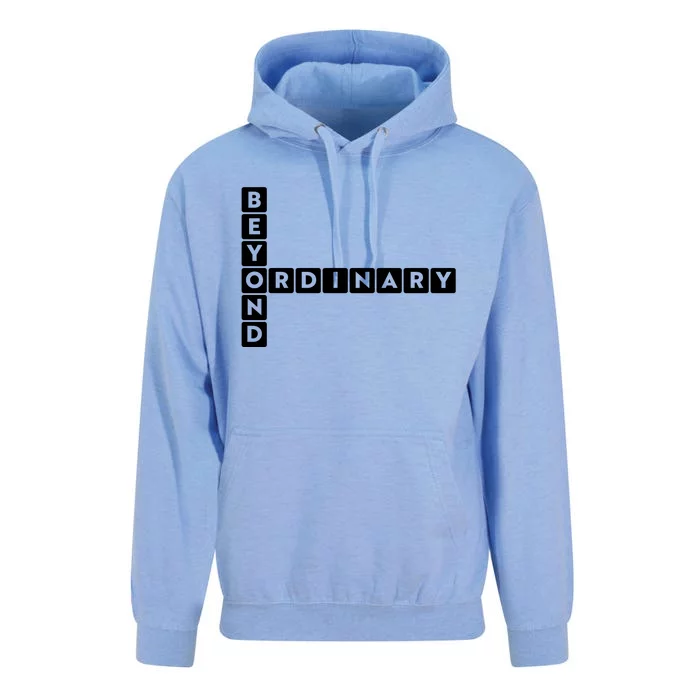 Beyond Ordinary Word Game Style Unisex Surf Hoodie