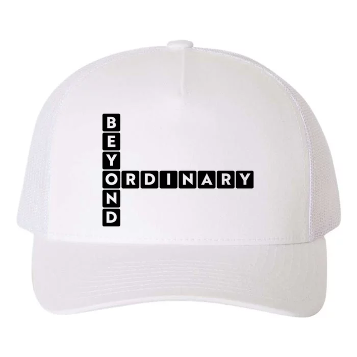 Beyond Ordinary Word Game Style Yupoong Adult 5-Panel Trucker Hat