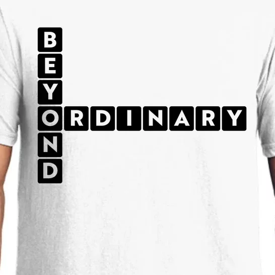 Beyond Ordinary Word Game Style Pajama Set