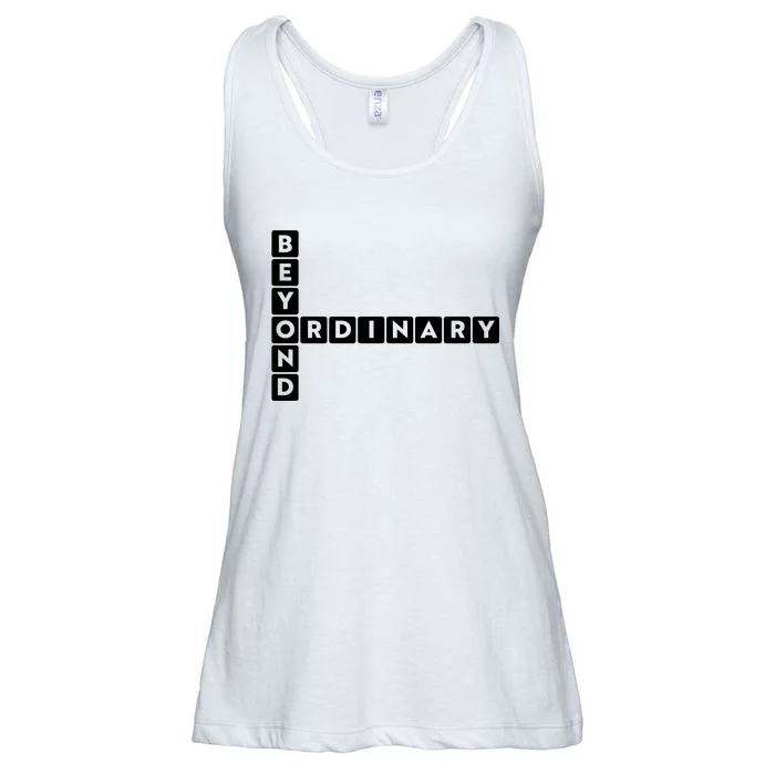 Beyond Ordinary Word Game Style Ladies Essential Flowy Tank