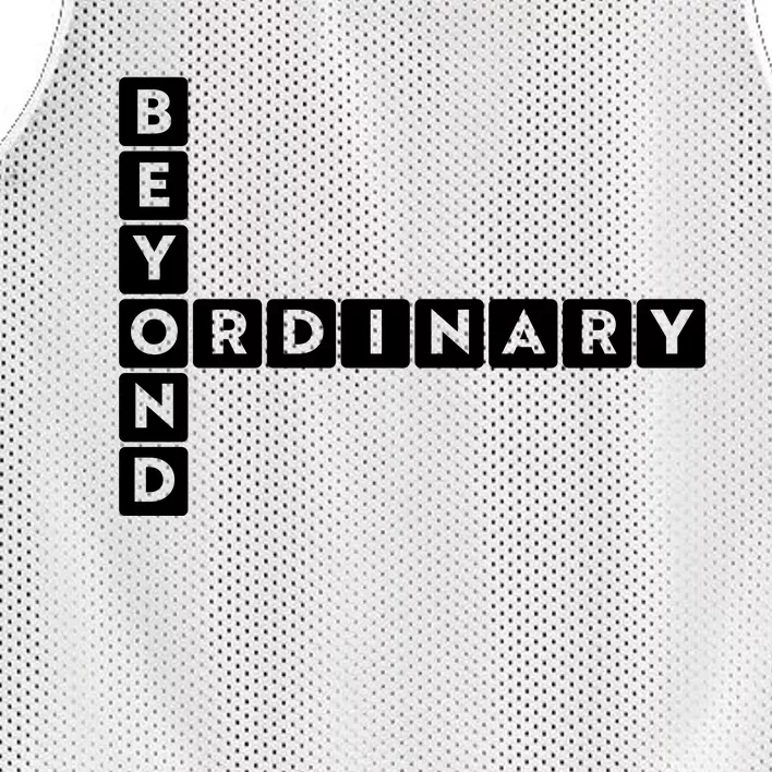 Beyond Ordinary Word Game Style Mesh Reversible Basketball Jersey Tank